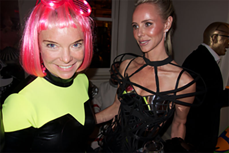 Anne-Sophie d'Everlange and Vanessa Getty. Photo by Jean Pigozzi